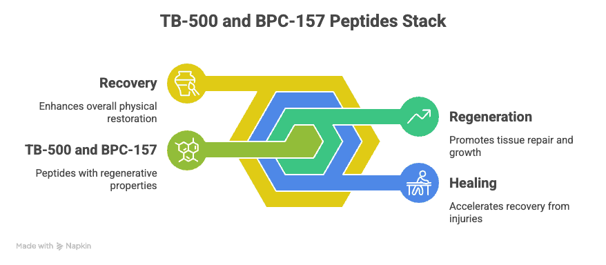 TB-500 and BPC-157 peptides stack
