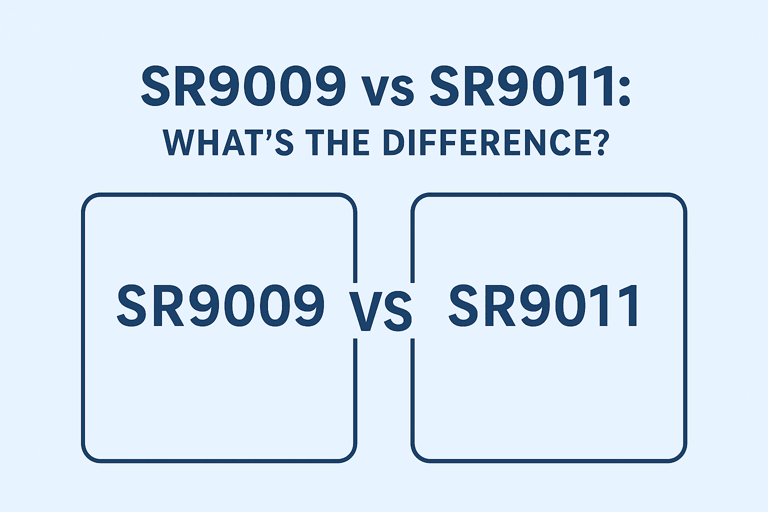SR9009 vs SR9011: What's the Difference?